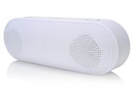 2BOOM Boom Go Wireless Bluetooth Portable Speaker with Built-in Microphone - White