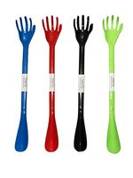 Back Scratcher with Shoe Horn Long Handle Each 19.5" Long Handled Shoe Horn with Hand Shaped Backscratcher is Perfect for Itchy Backs and Putting on Shoes While Standing (Assorted Color, 1 pc)