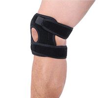 Sports Knee Pads, Outdoor Fitness Enthusiasts Mountaineering Cycling Basketball Professional Sports Protection, Black