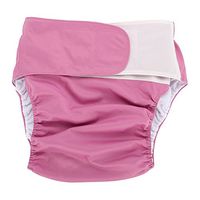 Adult Cloth Diaper - Dewin Reusable Washable Nappy, Adjustable Large Nappy, for The Elder, 4 Colors (Color : Pink)