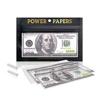 POWER PAPERS CLASSIC $100 US DOLLAR ROLLING PAPER (BOX OF 12 BOOKLETS - 144 PAPERS)
