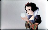 Goth Princess Decal for 11" Macbook Air - glossy vinyl sticker