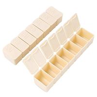 Airlove Pill Box 7 Lattices Storage Boxes Medical Kit Weekly Pills 7 Days Medicine Tablet Dispenser Organizer Case