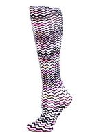 Celeste Stein Therapeutic Compression Socks, Pastel Zig Zag, 8-15 mmHg, Mild