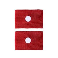 Gmgod❤️❤️Anti Nausea Wristbands Nausea Relief Band for Morning Sickness & Sea, Travel, Car Sickness 2.09×1.30inch (red)