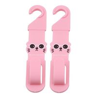 Meolin 2Pcs/set Cartoon Car Back Seat Headrest Hanger Hooks,Plastic,6.35.04inch