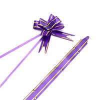 Queenbox 20pcs Pull Bows Gift Wrapping Ribbon, Gift Knot Ribbon Strings for Birthday Wedding Christmas Festival Decoration, Purple