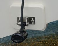 Stern Saver Glue-on transducer mounting System for Raymarine Fish Finder (Ivory)