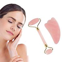 Roller Massager Royal Jade Face Slimming Beauty Rose Quartz Roller for Face – Real Rose Quartz Anti Aging Facial Massager Jade Stone Face Roller Face Massager for Wrinkles Tools, (Random)