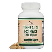 Tongkat Ali Vegan Extract – LJ100 Patented and Clinically Proven Longjack Capsules – 100mg (Malaysian Ginseng) by Double Wood Supplements (30 Capsules)