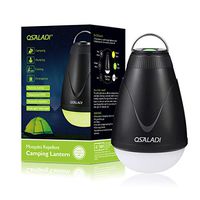 OSALADI 2-in-1 Camping Lantern Bug Zapper Tent Light Waterproof Rechargeable Mosquito Killer Lantern Portable Flashlight for Outdoor Indoor Camping Emergency(Yellow Light)