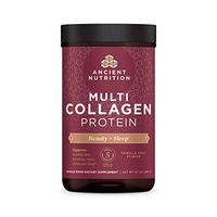 Ancient Nutrition Multi Collagen Protein Powder Beauty + Sleep, Vanilla Chai, Formulated by Dr. Josh Axe, Collagen Supplement Promotes Restful Sleep & Supports Hair, Skin, Nails, Joints & Gut, 8.7oz