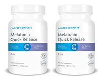Cooper Complete - Quick Release Melatonin - 3 mg Fast Dissolving Tablet, Sleep Supplement - 120 Day Supply