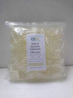 PurecapsUSA - Size 0 Clear Empty Gelatin Capsules (1,000 Joined Capsules)