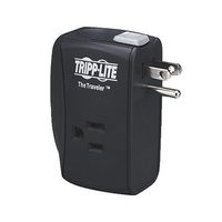 Tripp Lite 2 Outlet Portable Surge Protector Power Strip, Direct Plug in, Tel/Modem Protection, $50,000 Insurance (Traveler)