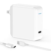 T ATHINK 61W USB C Charger for MacBook Pro 13 inch 2016, 2017, iPad Pro 2018, Thunderbolt 3 ports USB C Power Adapter & Power Delivery Supply for Any Type C Laptop, Tablet, Cellphone[UL Listed]