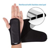 Randoo Carpal Tunnel Hard Female Women Men Palm Desk Glove Warm Work Adjustable Wrist Brace Hand Brace (Left Hand)