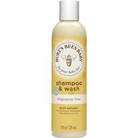 Burt's Bees Baby Shampoo & Wash, Fragrance Free & Tear Free Baby Soap - 8 Ounce Bottle