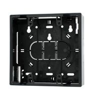 Leviton 42777-2EA Surface Mount Backbox, Dual Gang, Black, 1.89"