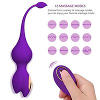 Cordless Wireless Remote Control Mini Massager Ball - USB Rechargeable & Waterproof - 12 Different Mode - Perfect Match to Help You Relax All The time