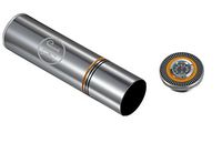 Personalized Visol Chrome Little Joe Travel Humidor - Free Engraving (Two Initials)