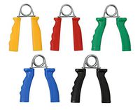 FEI 10-1809 Fabrication Cando Hand Wrist and Body Fixed Ergogrip Exerciser, Complete Set of 5 Resistance