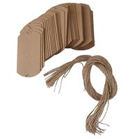 OULII Wedding Favor Boxes Kraft Box Wrapping Gift Candy Boxes with Rope Wedding Favor Pack of 50