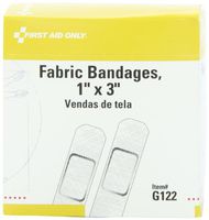 First Aid Only 1" X 3" Fabric Bandage, 100-Count Boxes (Pack of 3)