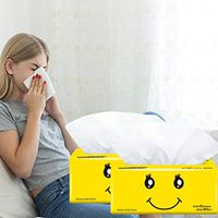 Ohvivid Hand Paper, Household Paper Towels, Soft Toilet Paper, Skin-Friendly Paper Towels Kitchen Paper Multi-Fold 300 Leaves/Pack