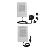 International Essential Kit for The Amazon Latest Generation 6" Kindle (US & International) Includes a Car and International Home Charger w/TipExchange Technology