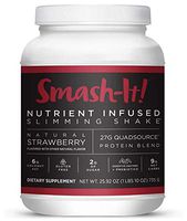 Primal Labs Smash-It! Nutrient Infused, Whey Protein Powder for Weight Loss Shake, Gluten-Free, Non-GMO, Chocolate, Strawberry, and Vanilla Protein Powder Flavors, 780 g per Container
