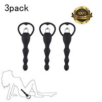 Ànâl Trainer Beads Plug for Advanced Users 3 Pack Anales Trainer Massage Toy, Silicone Amal Beads Trainer Fun Toys for Beginners and Advanced Users Pink by Luseeo