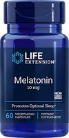 Life Extension Melatonin, 10 mg, Capsules, 60-Count Pack of 2