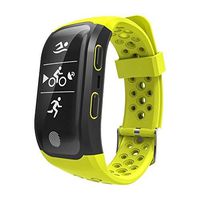 Bchance Smart Watches for Men Women, GPS Fitness Tracker Watch with Heart Rate Monitor IP68 Waterproof Activity Tracker with Calorie Pedometer Sleep Monitor Smart Bracelet for iPhone Samsung - Yellow