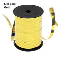 Gold Curling Ribbon Balloon String Party Decorative Supplies Balloon Roll Gift Wrapping Ribbons,500 Yards