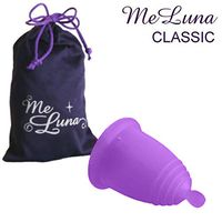 MeLuna Classic Menstrual Cup with Ball Handle (Small, Purple)
