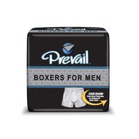 Prevail Protective Underwear for Men, Boxers, Maximum Absorbency, L-XL (38'-64'), PBM-513 (Case of 40)