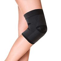 OrthoSleeve KS7 Compression Knee Sleeve for Knee Pain Relief, Aching Knees, patellar tendonitis and Arthritis Relief (4XL, Single, Black)