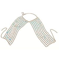 Nmch Summer Beach Shiny Sequins Bra Chest Body Chain Necklace Fashion Jewelry (Colorful)