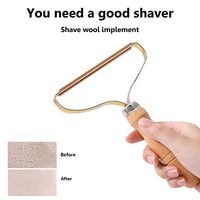 Updated Portable Wood Lint Remover Clothes Fuzz Shaver, Reusable Multifunction Manual Brush Scratch Cut Tool Manual Fabric Shaver Lint Roller for Removing Lint Pet Hair Dust in Clothes and Furniture