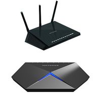 NETGEAR Nighthawk AC1750 Smart Dual Band WiFi Router (R6700) Bundle with Nighthawk S8000 Gaming & Streaming Advanced 8-Port Gigabit Ethernet Switch (GS808E)
