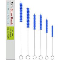 Alink Simple Drink Straw Cleaning Brush Kit - 5 Size - 6 Pieces Pipe Cleaner (12" Extra Long, 12 mm Extra Wide, General Size) - Royal Blue
