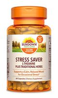 Sundown L-Theanine Stress Formula, 60 Capsules (Packaging May Vary)