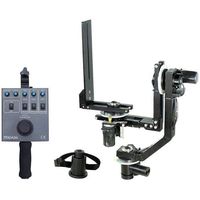 PROAIM Spin-3 (3-Axis) Motorized Dutch Roll 360° Pan Tilt Head for Video DSLR Cinema Camera Camcorders up to 15kg/33lb with Joystick Control System | for Jib Crane Tripod + Storage Bag (PT-Spin-3)