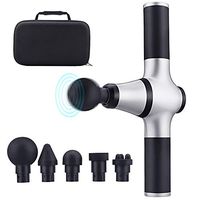 Massage Gun, Personal Hand-held Muscle Massage Gun by Powerful Percussion, Deep Tissue Massager Device with 5 Massage Head|3 Adjustable Speed Levels for Relieve Muscle or Fascia Soreness and Stiffness