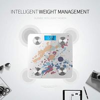 LYAOE Bluetooth Body Fat Scale Gouache Paint Stains Grunge Smart Wireless Scale with LCD Display Measuring Body Weight Bmi and Health Digital Scale