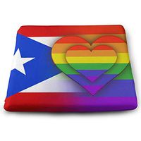 Seat Cushion for Office Chair, Puerto Rico LGBT Pride Home Office Decoration Square Seat Cushion Seat Chair Pad for Truck Driver,Kitchen Chairs,Car,Office