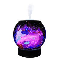 EssentialLitez Essential Oil Diffuser Ultrasonic Handcrafted 120ml Aroma Essential Oil Cool Mist Humidifier with Adjustable Mist Mode, Auto Shut-off and 7 Color LED Lights Changing (Galaxy)