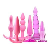 6pcs Silicone ańus Plúg Beaded Massage G-Spottor B'ut.t Pùgs Sxx Toys for Women Men