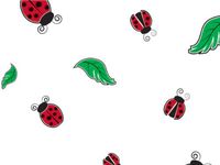 All Occasion Print Cello Rolls - 30"x100' Ladybugs Cello Roll 1.0 mil (3 Rolls) - WRAPS-CR30LB